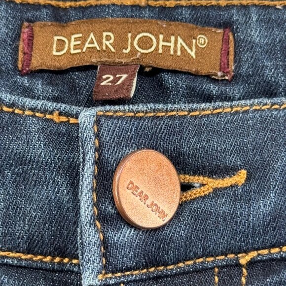 Dear John Gisele High Waised Skinny Fit Jeans Size 27 % Pocket Design - Picture 5 of 10